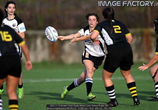 2022-11-13 Amatori Union Rugby Milano-Lions Tortona Rugby (5-29)
